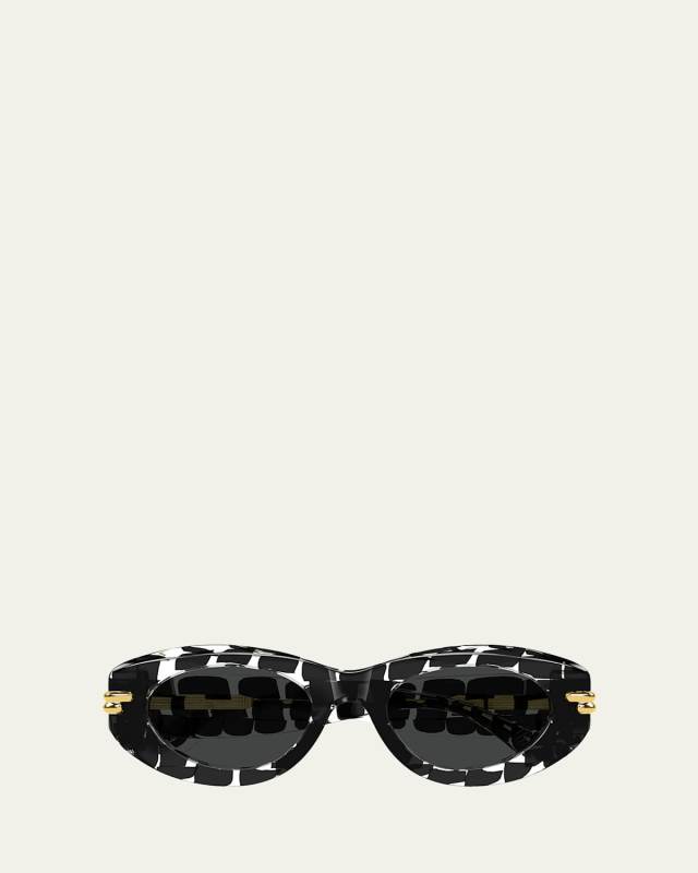 Oval Acetate Sunglasses